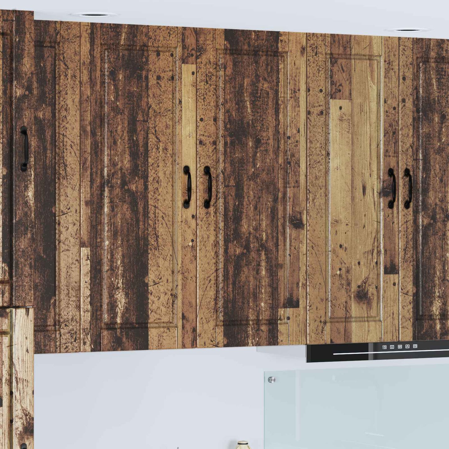 Wall Cabinet PORTO Old Wood 40 x 31 x 100 cm Engineered Wood