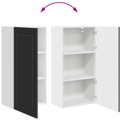 Wall Cabinet PORTO Black 50 x 31 x 100 cm Engineered Wood