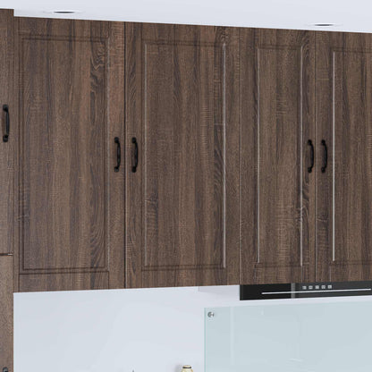Wall Cabinet PORTO Brown Oak 50 x 31 x 100 cm Engineered Wood