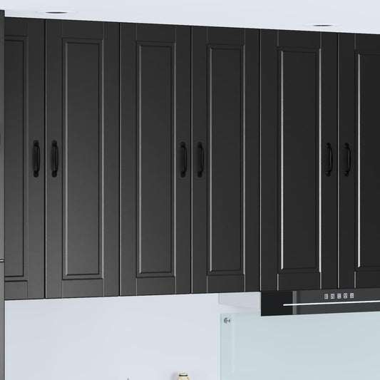 Wall Cabinet PORTO Black 60 x 31 x 100 cm Engineered Wood