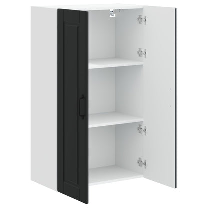 Wall Cabinet PORTO Black 60 x 31 x 100 cm Engineered Wood