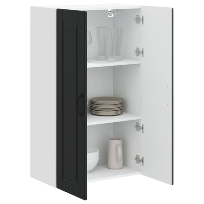 Wall Cabinet PORTO Black 60 x 31 x 100 cm Engineered Wood