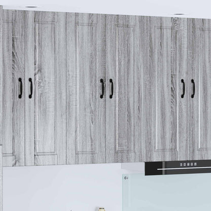 Wall Cabinet PORTO Grey Sonoma 60 x 31 x 100 cm Engineered Wood