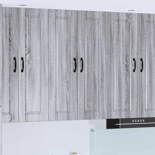 Wall Cabinet PORTO Grey Sonoma 60 x 31 x 100 cm Engineered Wood