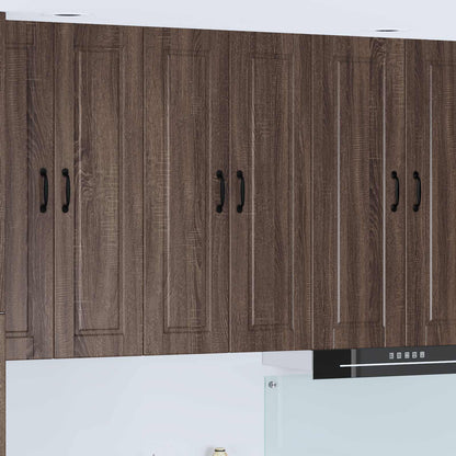 Wall Cabinet PORTO Brown Oak 60 x 31 x 100 cm Engineered Wood