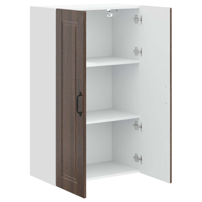 Wall Cabinet PORTO Brown Oak 60 x 31 x 100 cm Engineered Wood