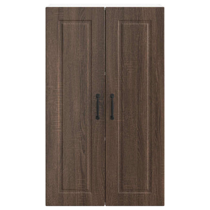 Wall Cabinet PORTO Brown Oak 60 x 31 x 100 cm Engineered Wood