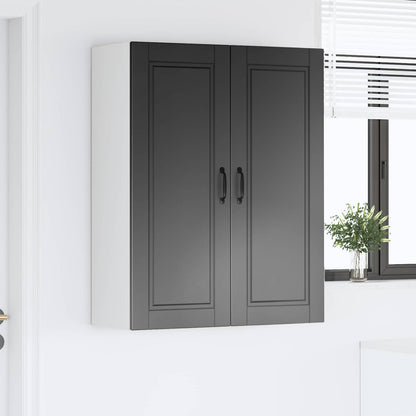 Wall Cabinet PORTO Black 80 x 31 x 100 cm Engineered Wood