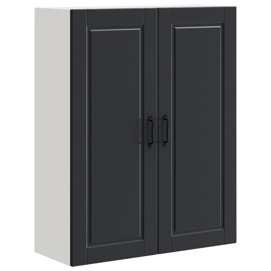 Wall Cabinet PORTO Black 80 x 31 x 100 cm Engineered Wood