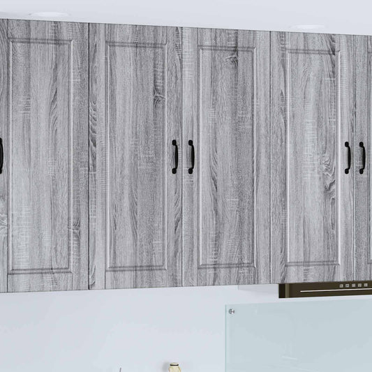 Wall Cabinet PORTO Grey Sonoma 80 x 31 x 100 cm Engineered Wood