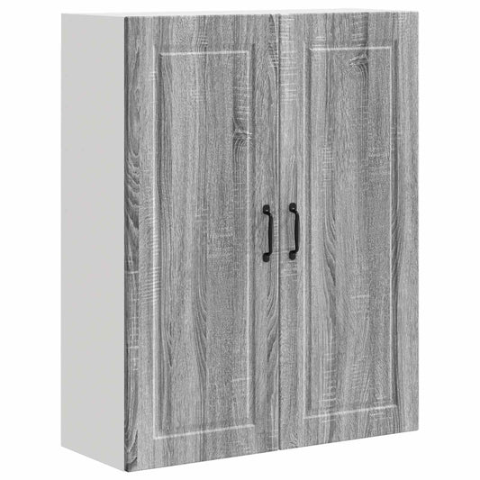 Wall Cabinet PORTO Grey Sonoma 80 x 31 x 100 cm Engineered Wood