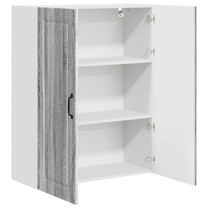 Wall Cabinet PORTO Grey Sonoma 80 x 31 x 100 cm Engineered Wood