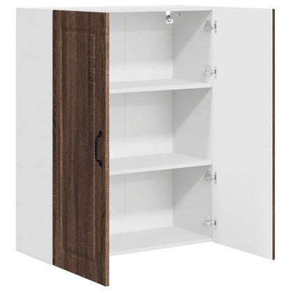 Wall Cabinet PORTO Brown Oak 80 x 31 x 100 cm Engineered Wood