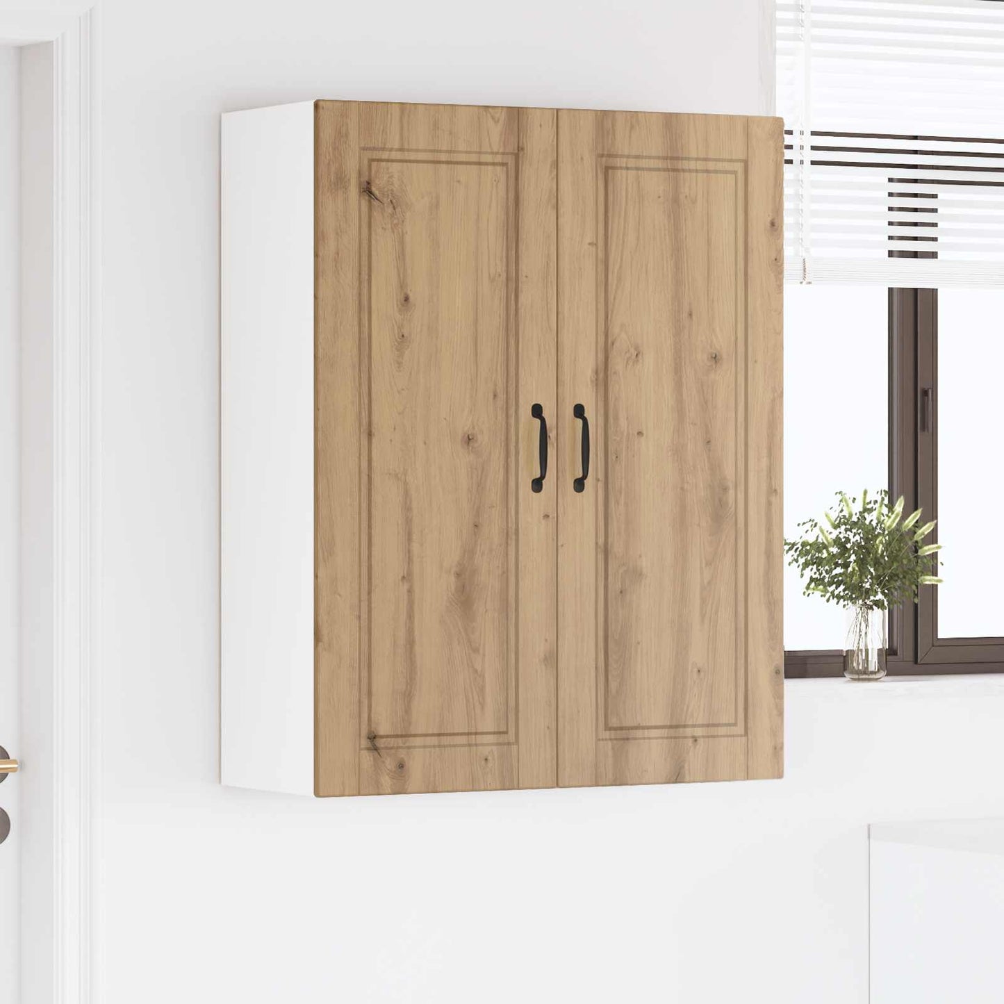 Wall Cabinet PORTO Artisan Oak 80 x 31 x 100 cm Engineered Wood