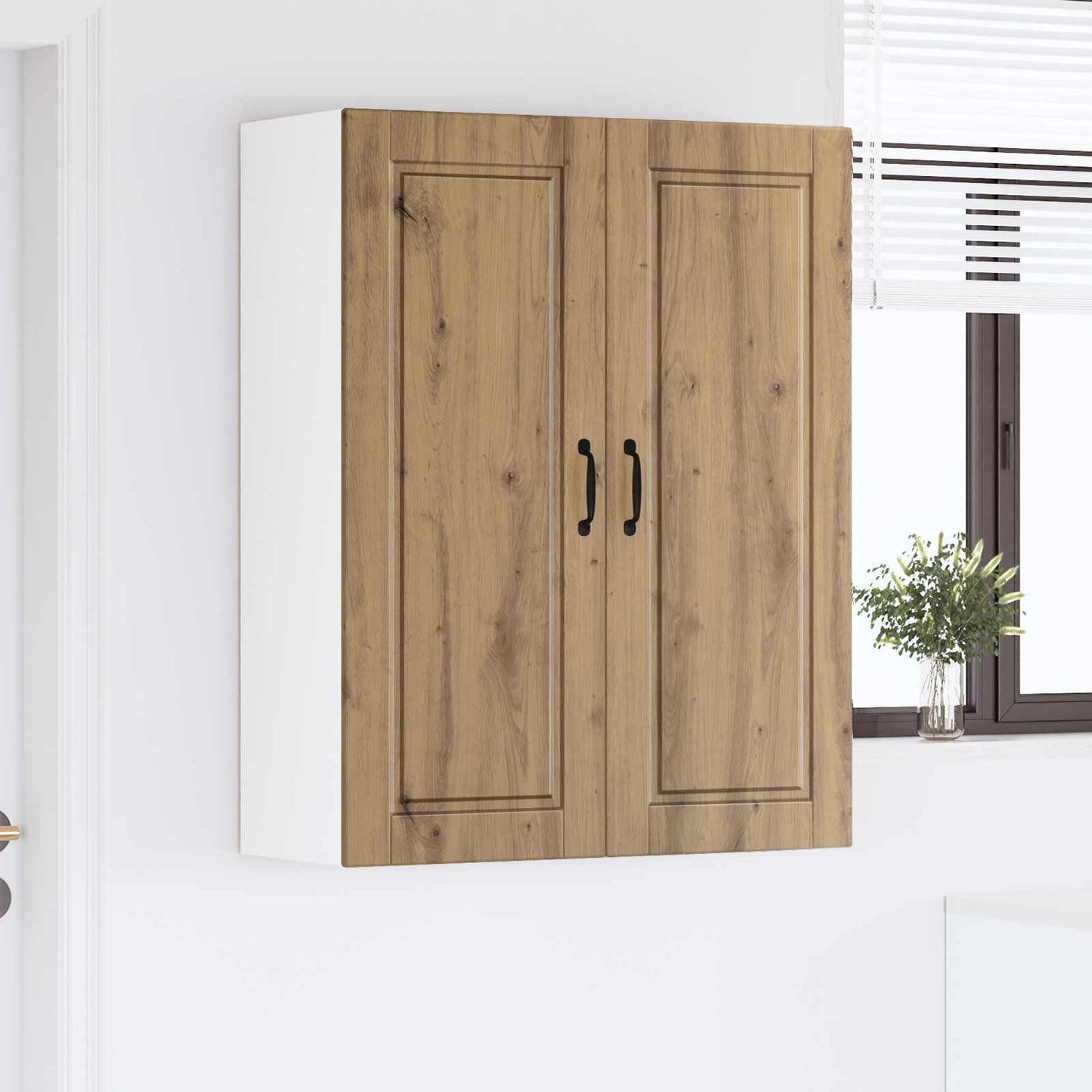 Wall Cabinet PORTO Artisan Oak 80 x 31 x 100 cm Engineered Wood