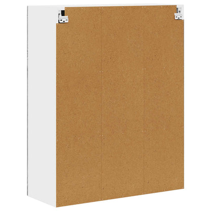 Wall Glass Cabinet PORTO Sonoma Oak 80 x 31 x 100 cm