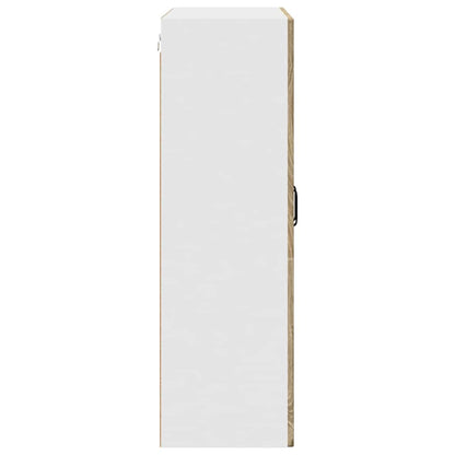 Wall Glass Cabinet PORTO Sonoma Oak 80 x 31 x 100 cm