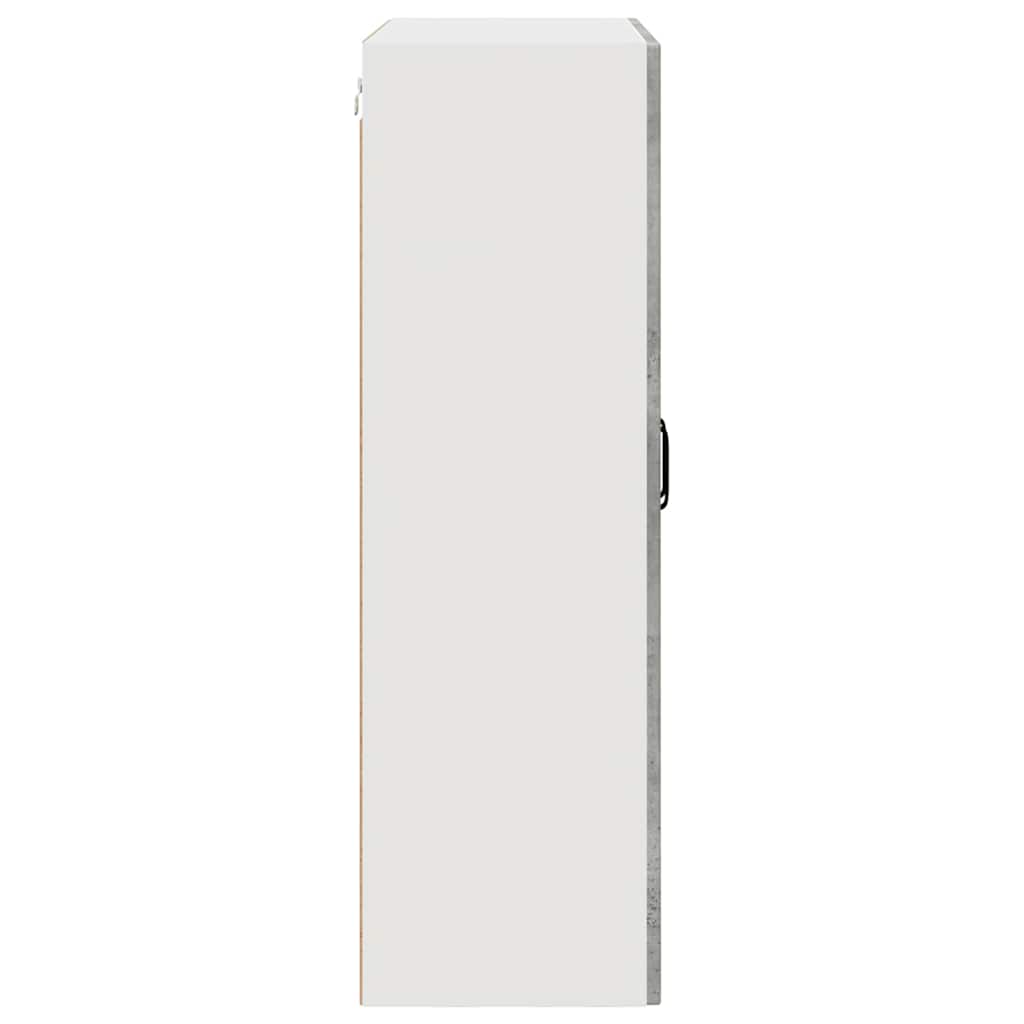 Wall Glass Cabinet PORTO Concrete Grey 80 x 31 x 100 cm