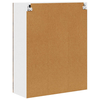 Wall Glass Cabinet PORTO Smoked Oak 80 x 31 x 100 cm