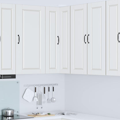 Wall Corner Cabinet PORTO White 57 x 57 x 100 cm