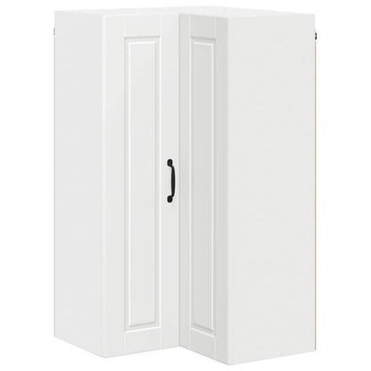 Wall Corner Cabinet PORTO White 57 x 57 x 100 cm