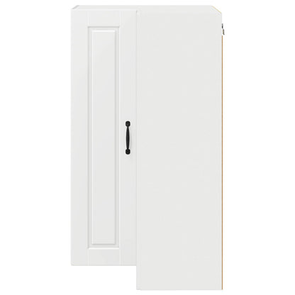 Wall Corner Cabinet PORTO White 57 x 57 x 100 cm