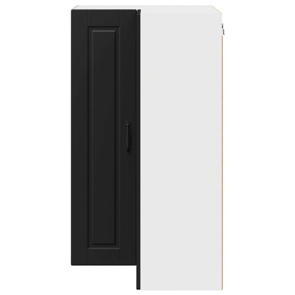 Wall Corner Cabinet PORTO Black 57 x 57 x 100 cm