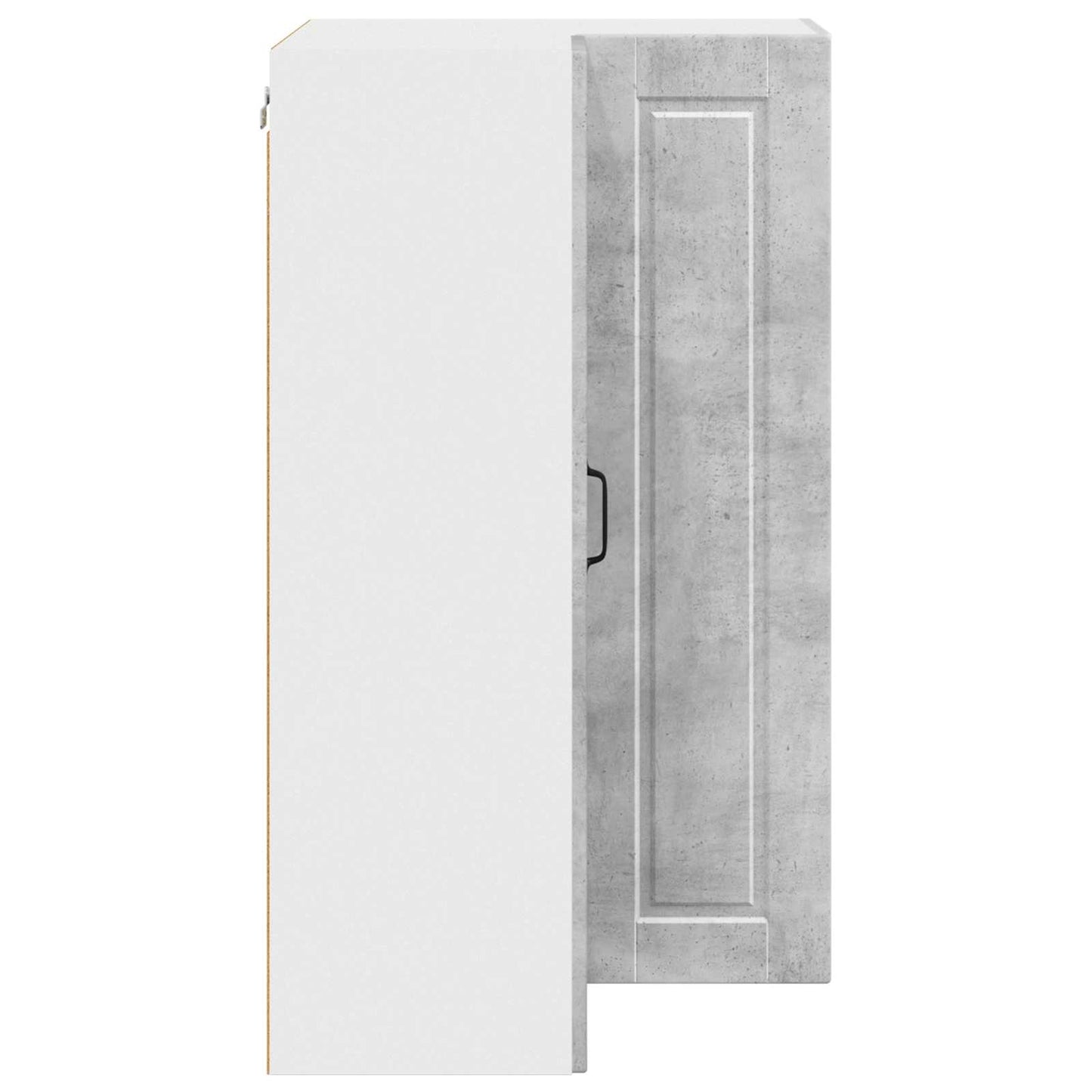 Wall Corner Cabinet PORTO Concrete Grey 57 x 57 x 100 cm