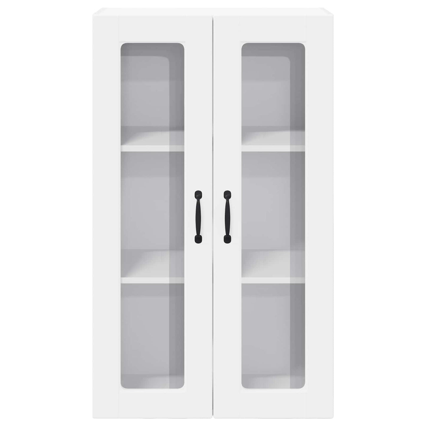Wall Glass Cabinet PORTO White 60 x 31 x 100 cm Engineered Wood
