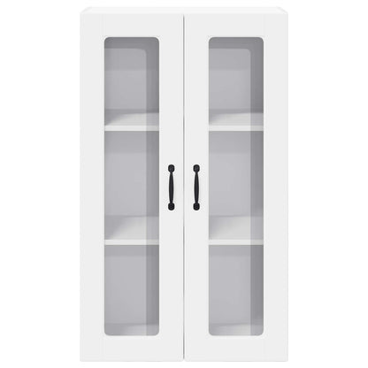 Wall Glass Cabinet PORTO White 60 x 31 x 100 cm Engineered Wood