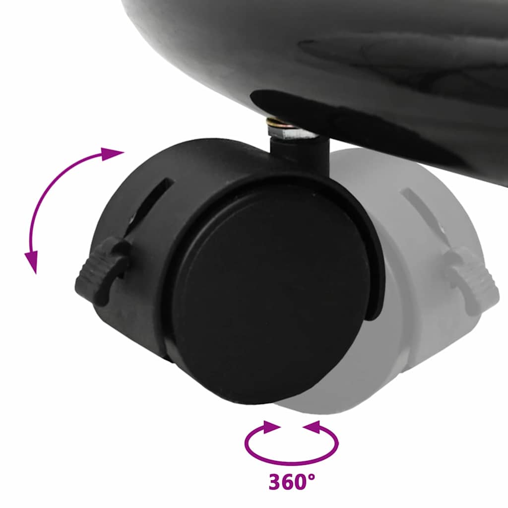 Magnetic Whiteboard Black and White 62 x 62.5 x 197 cm EPS