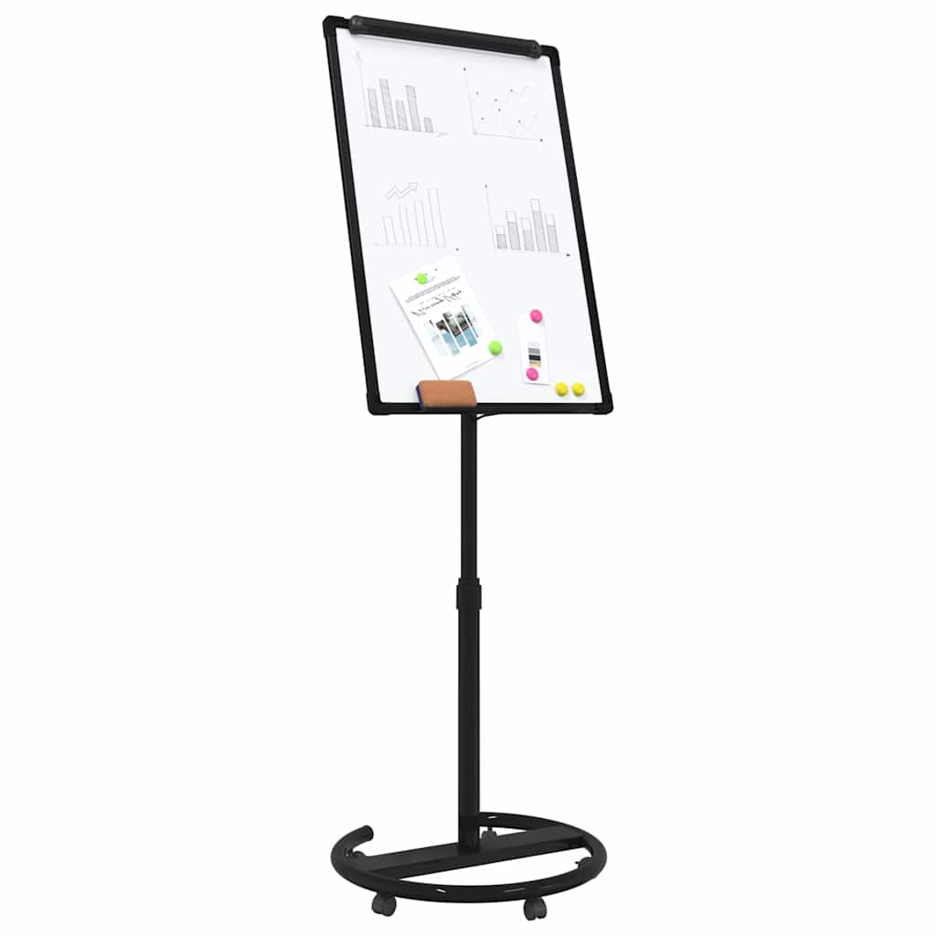 Magnetic Whiteboard Black and White 62 x 62.5 x 197 cm EPS