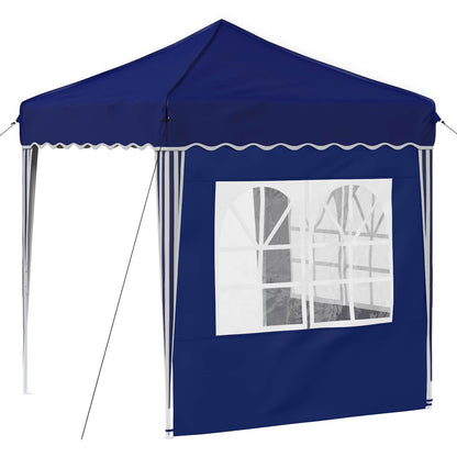 Pop-up Party Tent Blue 195 x 195 x 245 cm Oxford Fabric