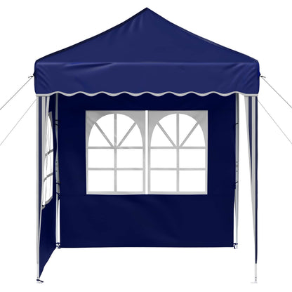 Pop-up Party Tent Blue 195 x 195 x 245 cm Oxford Fabric