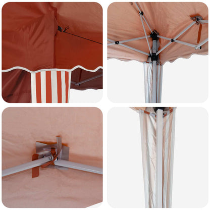 Pop-up Party Tent 195 x 195 x 245 cm Terracotta Oxford Fabric