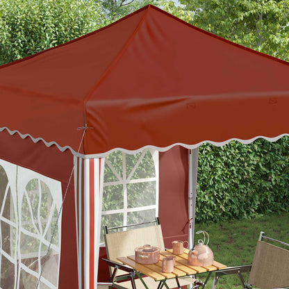 Pop-up Party Tent 195 x 195 x 245 cm Terracotta Oxford Fabric