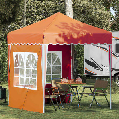 Pop-up Party Tent 195 x 195 x 245 cm Orange Oxford Fabric