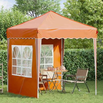 Pop-up Party Tent 195 x 195 x 245 cm Orange Oxford Fabric