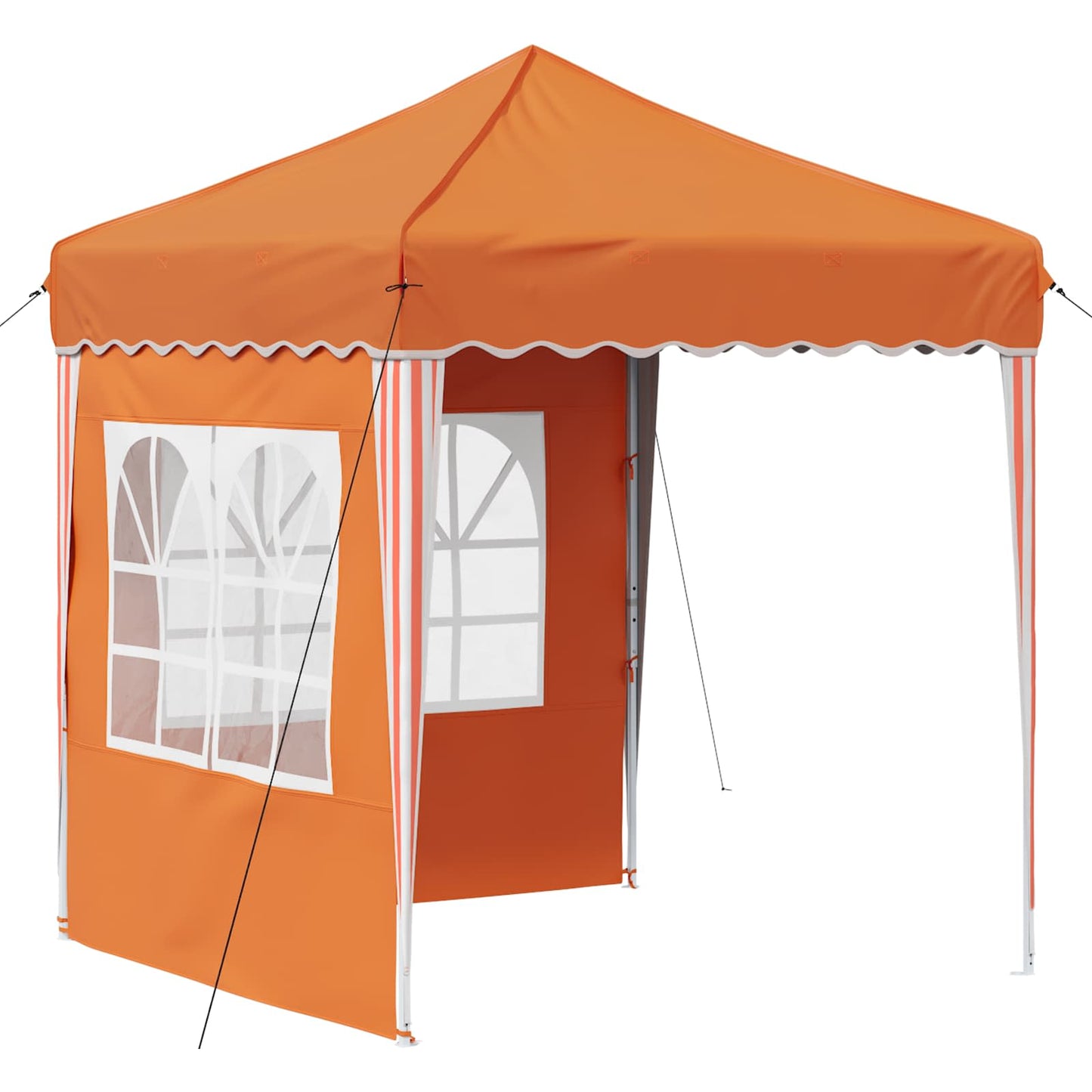 Pop-up Party Tent 195 x 195 x 245 cm Orange Oxford Fabric