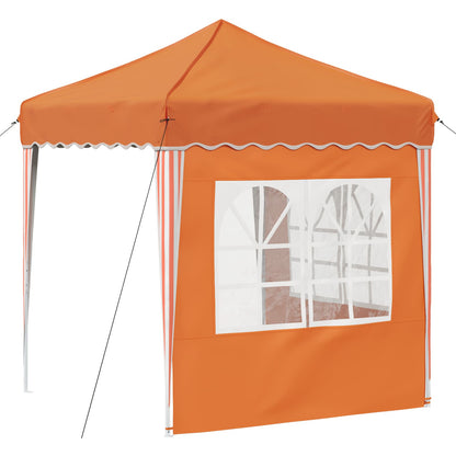 Pop-up Party Tent 195 x 195 x 245 cm Orange Oxford Fabric