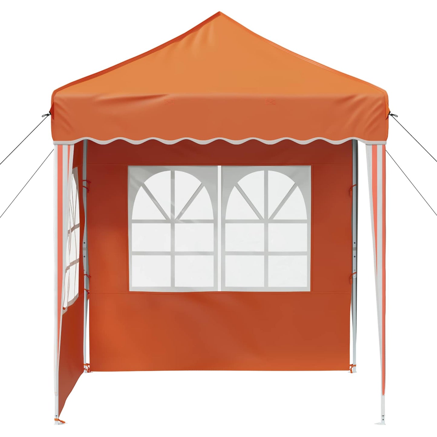 Pop-up Party Tent 195 x 195 x 245 cm Orange Oxford Fabric