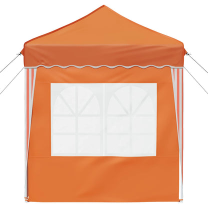 Pop-up Party Tent 195 x 195 x 245 cm Orange Oxford Fabric