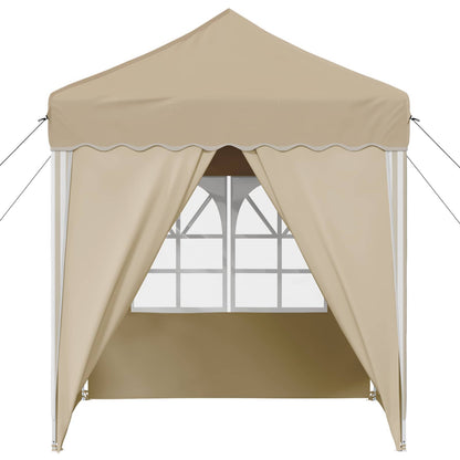 Pop-up Party Tent 195 x 195 x 245 cm Cream Oxford Fabric
