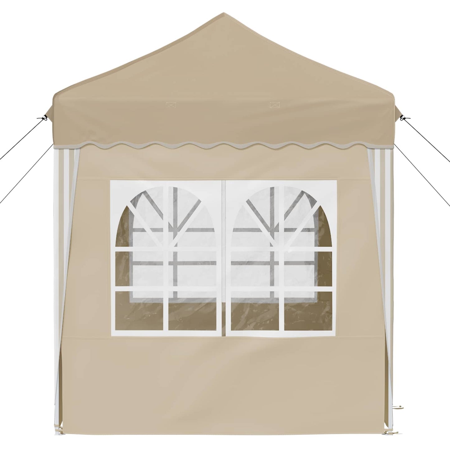 Pop-up Party Tent 195 x 195 x 245 cm Cream Oxford Fabric