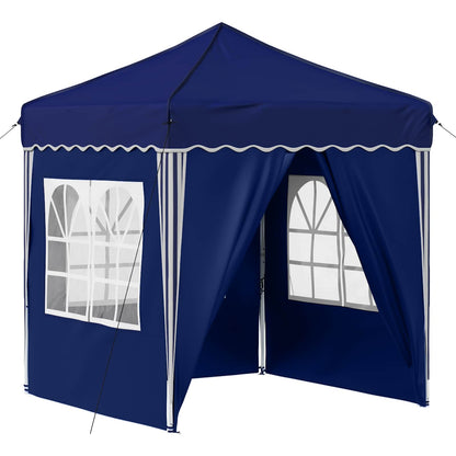 Pop-up Party Tent 195 x 195 x 245 cm Blue Oxford Fabric