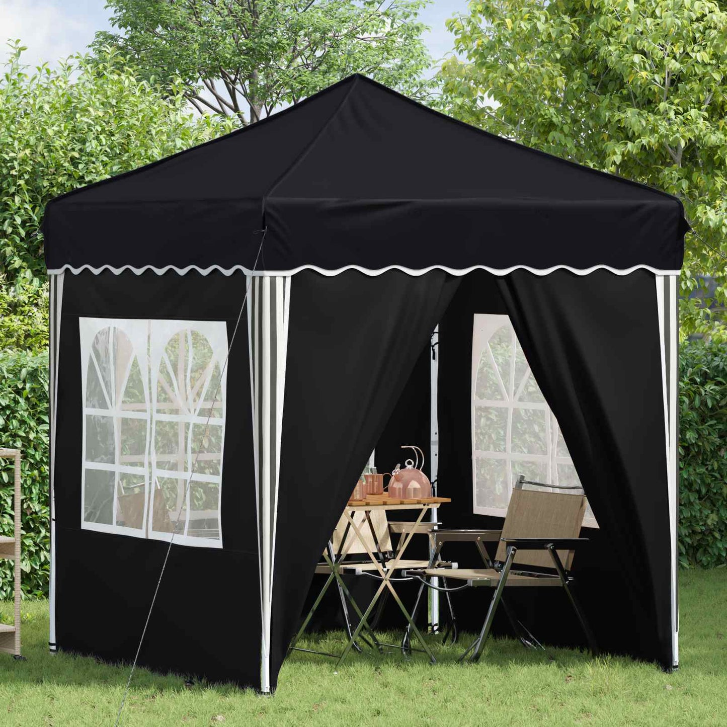 Pop-up Party Tent 195 x 195 x 245 cm Anthracite Oxford Fabric