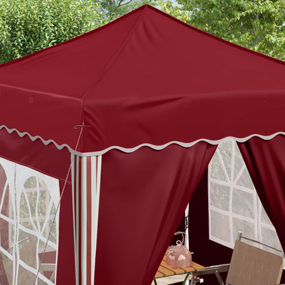 Pop-up Party Tent 195 x 195 x 245 cm Burgundy Oxford Fabric