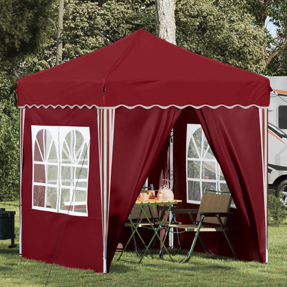 Pop-up Party Tent 195 x 195 x 245 cm Burgundy Oxford Fabric