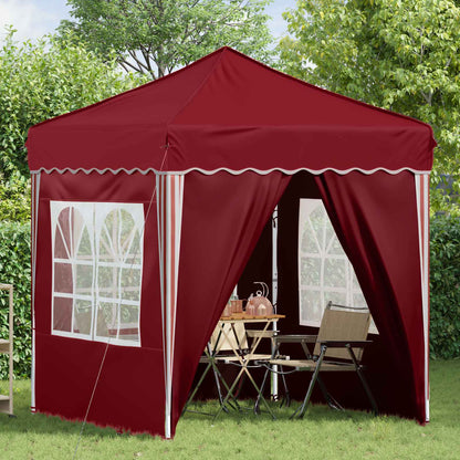 Pop-up Party Tent 195 x 195 x 245 cm Burgundy Oxford Fabric