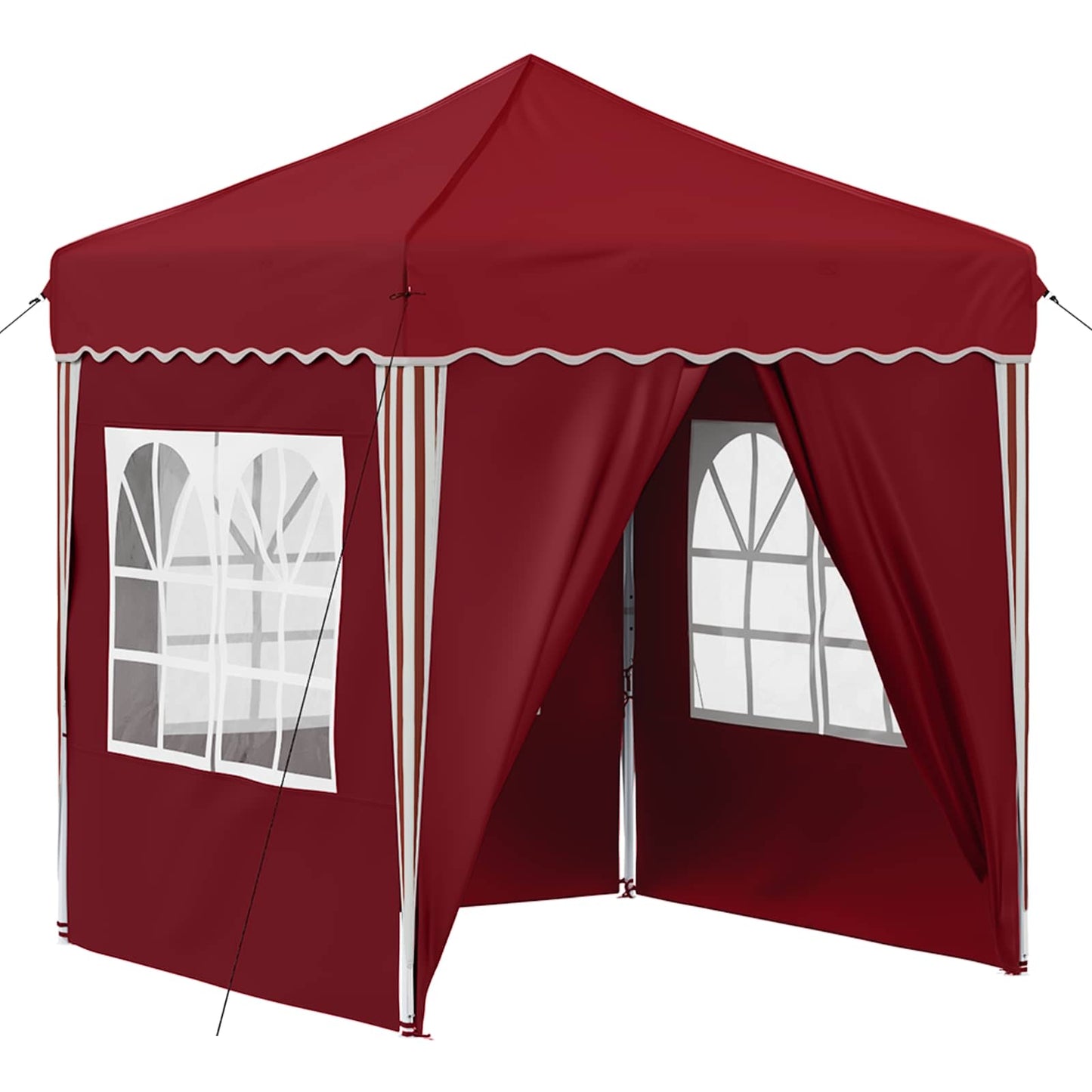Pop-up Party Tent 195 x 195 x 245 cm Burgundy Oxford Fabric